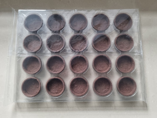 Chocolate Medium Round Tart Shells
