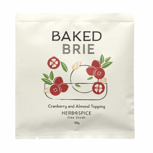 Baked Brie Cranberry & Almond Topping