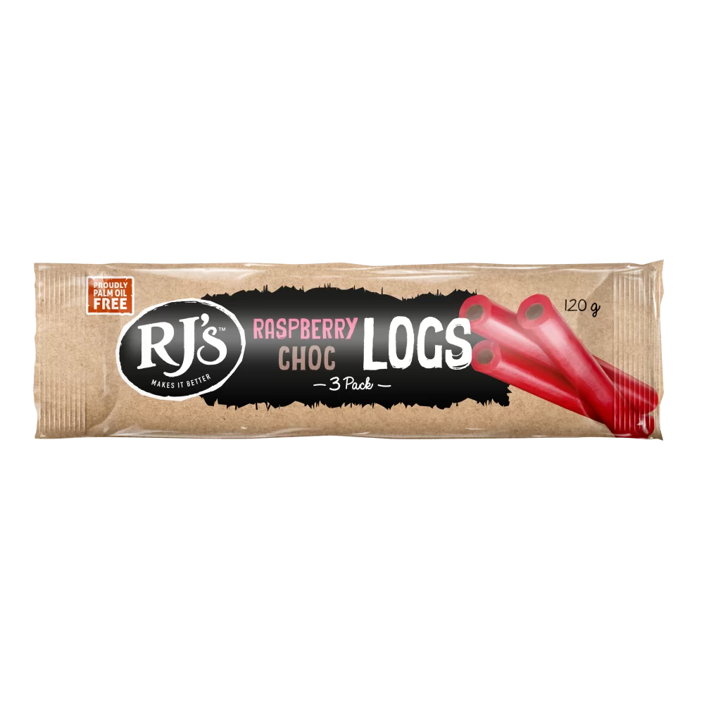 RJ's Raspberry Choc Log 120g